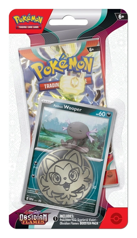 Pokémon SV03 - Obsidian Flames - Premium Checklane Blister - Paldean Wooper - EN