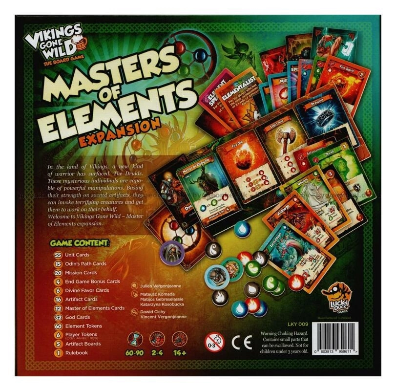 Vikings Gone Wild - Masters of Elements Expansion - EN