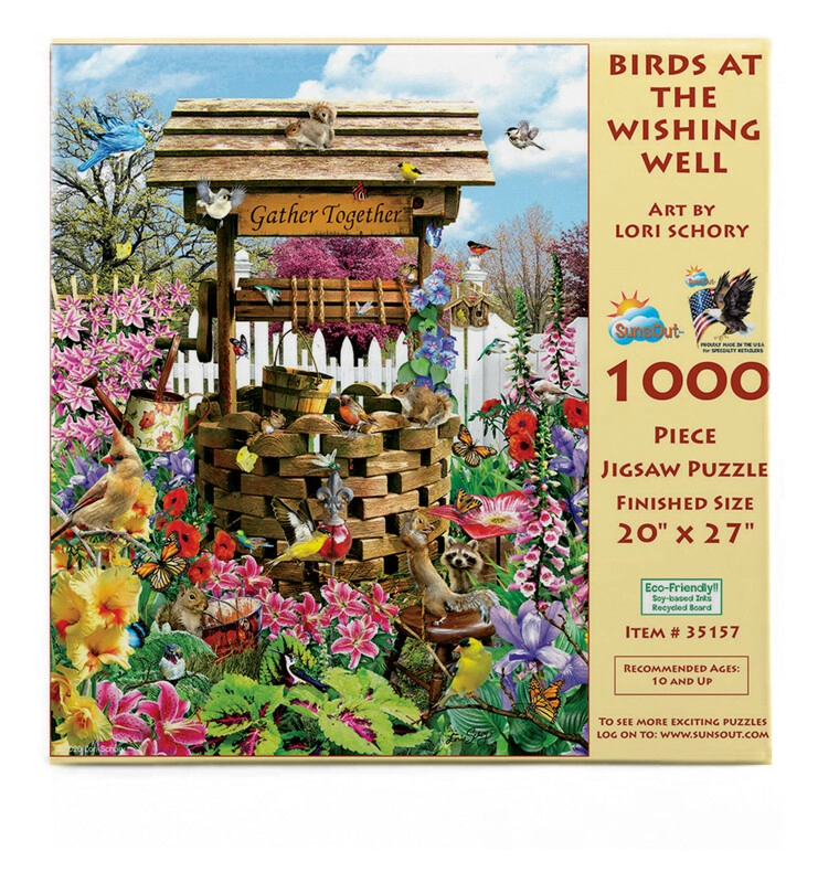 Birds at the Wishing Well - Lori Schory