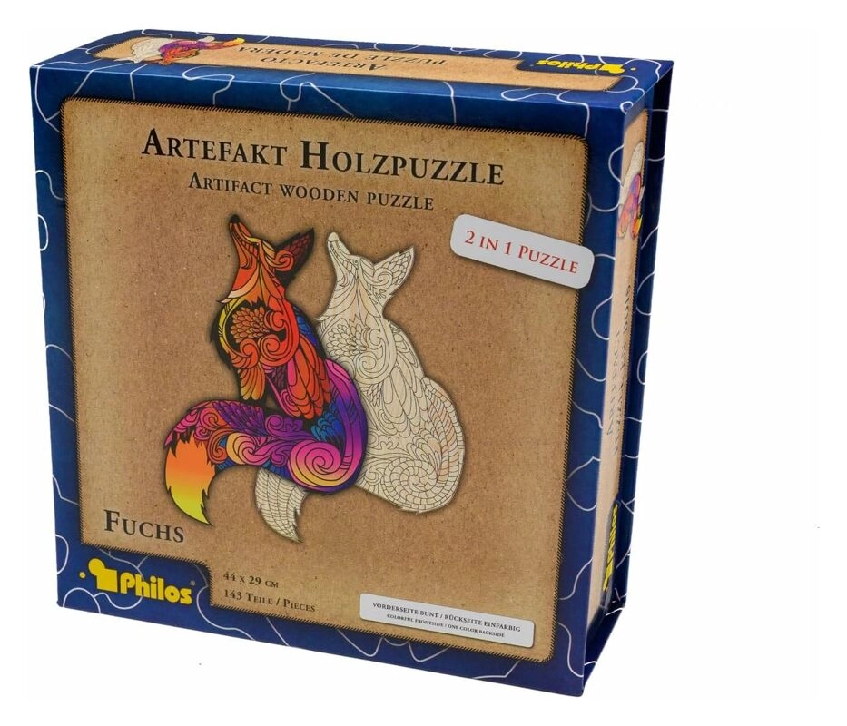 Artefakt Holzpuzzle 2 in 1 Fuchs - 143 Teile