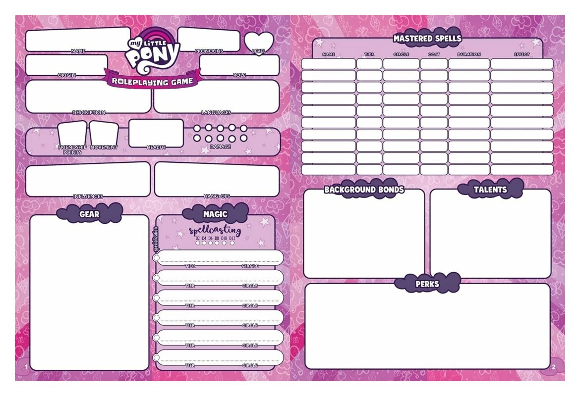 My Little Pony RPG Character Journal - EN