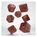 Dragons Modern Dice Set Red & Gold