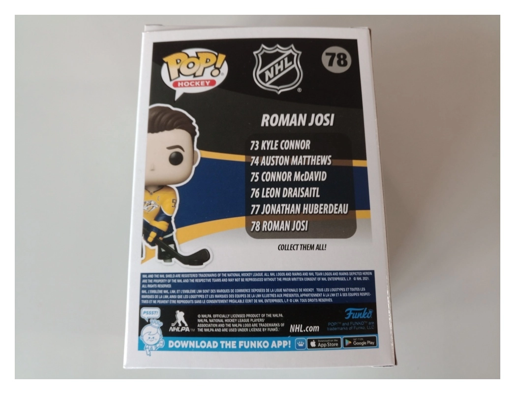 Funko POP! - NHL: Predators- Roman Josi (Home Uniform) (Defekter Stock)