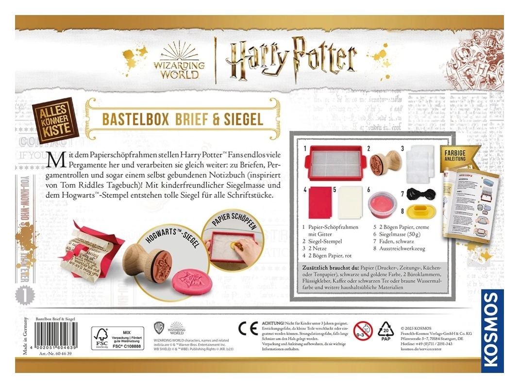 Harry Potter - Bastelbox Brief und Siegel