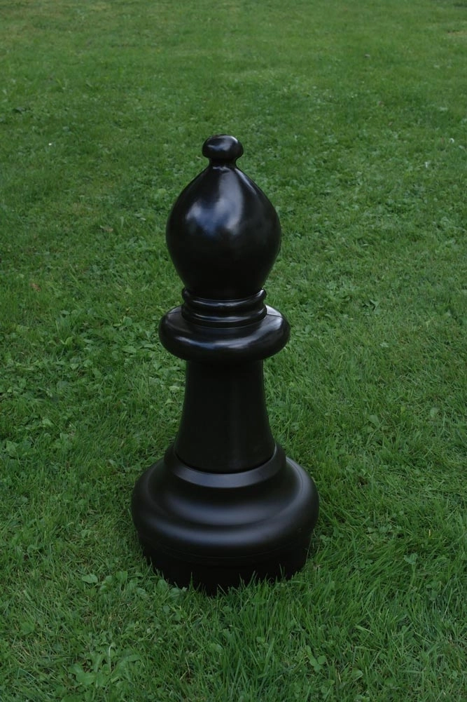 Gartenschach Einzelfigur Schwarz DE [gross]