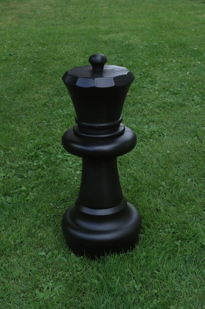 Gartenschach Einzelfigur Schwarz DE [gross]