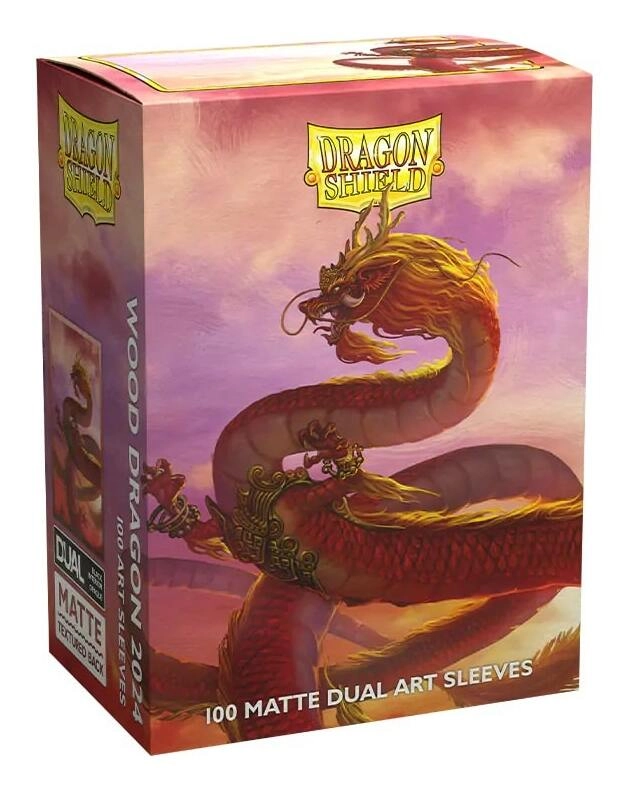 Dragon Shield Art Sleeves - Standard size - Matte Dual - Year of the Wood Dragon (100 Sleeves)