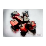 Chessex Gemini Mini-Polyhedral Black-Red/gold 7-Die Set