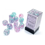 Nebula 16mm d6 Wisteria/white Luminary Dice Block (12 dice)