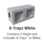 X-Trayz Sortierschalen Set weiss (6 Stück)