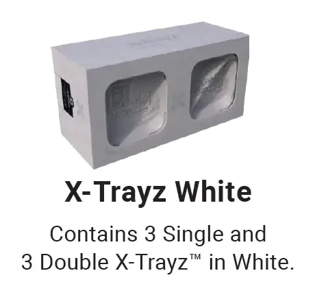 X-Trayz Sortierschalen Set weiss (6 Stück)