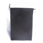 Large Suedecloth Dice Bags (5" Wide × 7" Tall) - Black