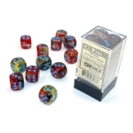 16mm d6 Blocks - Nebula TM 16mm d6 Primary/blue Luminary Dice Block™ (12 dice)