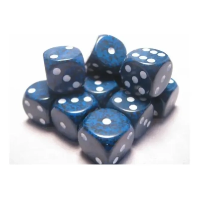 Dice Sets Stealth Speckled 16mm d6 (12)