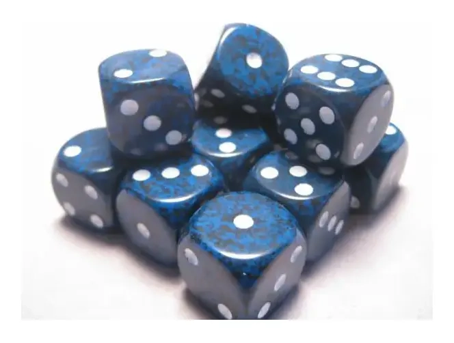 Dice Sets Stealth Speckled 16mm d6 (12)