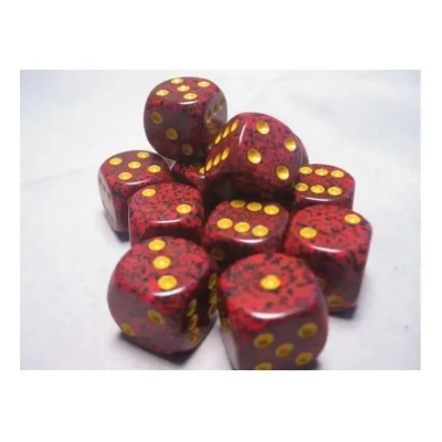 Dice Sets Mercury Speckled 16mm d6 (12)