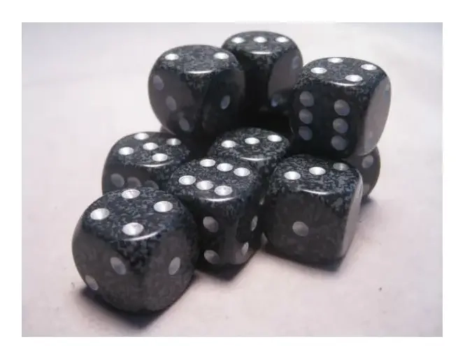 Dice Sets Ninja Speckled 16mm d6 (12)