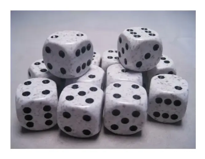 Dice Sets Arctic Camo Speckled 16mm d6 (12)