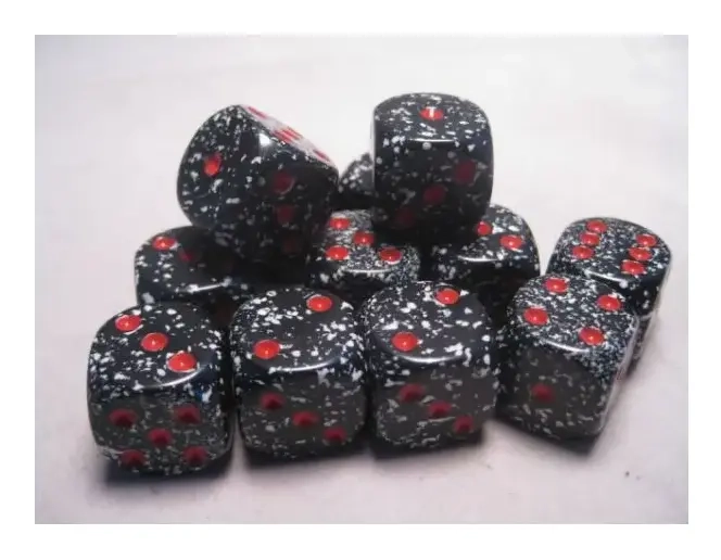 Dice Sets Space Speckled 16mm d6 (12)