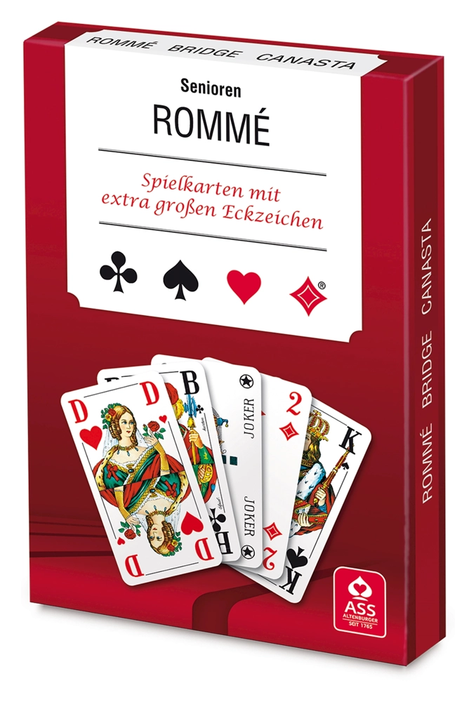 Romme, Canasta, Bridge: Romme für Senioren