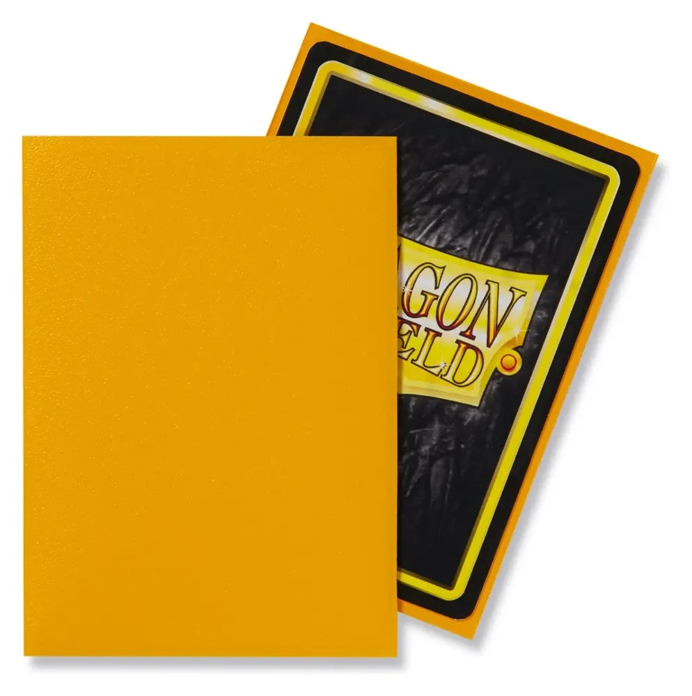 Dragon Shield Standard Sleeves - Matte Yellow (100 Sleeves)