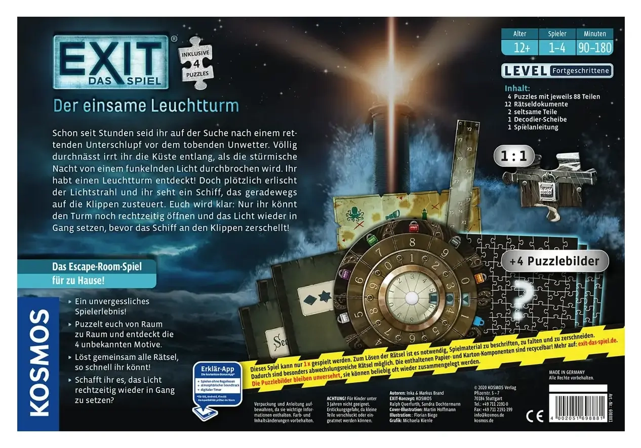 EXIT - Das Spiel - Der einsame Leuchtturm (inkl. Puzzle)