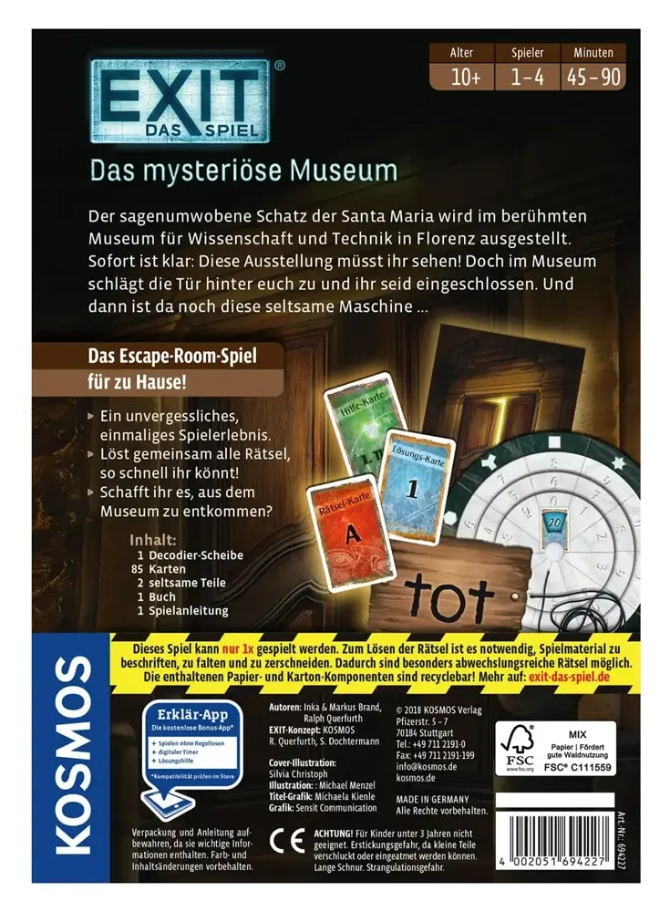 EXIT - Das Spiel - Das mysteriöse Museum