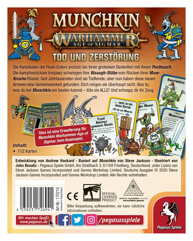 Munchkin Warhammer Age of Sigmar: Tod und Zerstörung [Erweiterung]