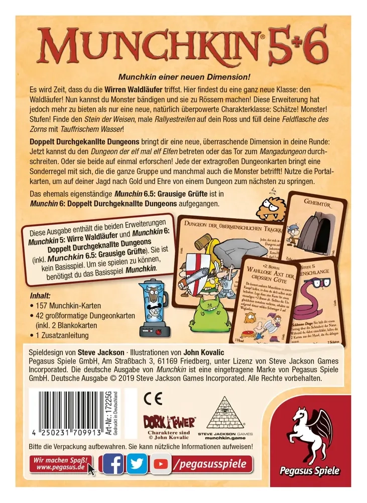 Munchkin 5+6+6.5 - Erweiterung