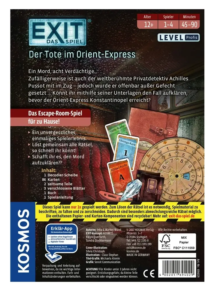 EXIT - Das Spiel - Der Tote im Orient-Express