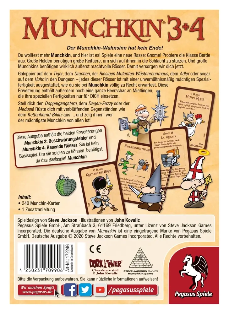 Munchkin 3+4 - Erweiterung