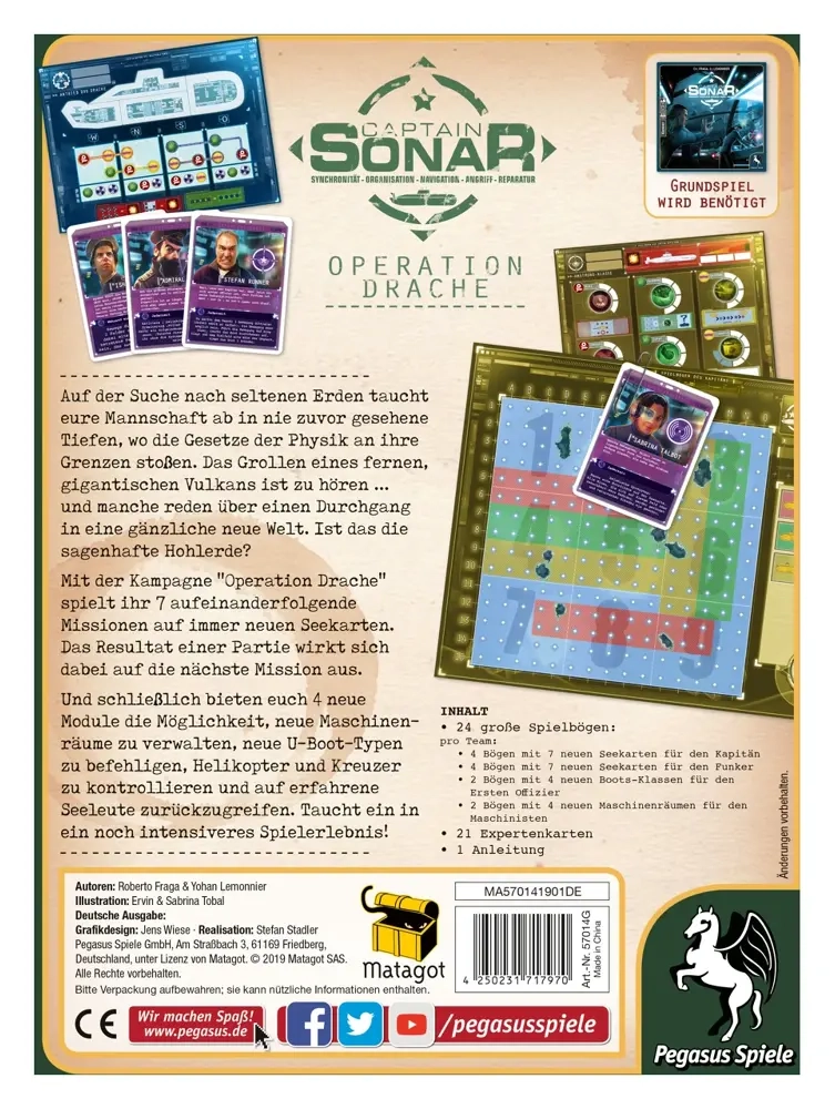 Captain Sonar - Operation Drache - 2. Erweiterung