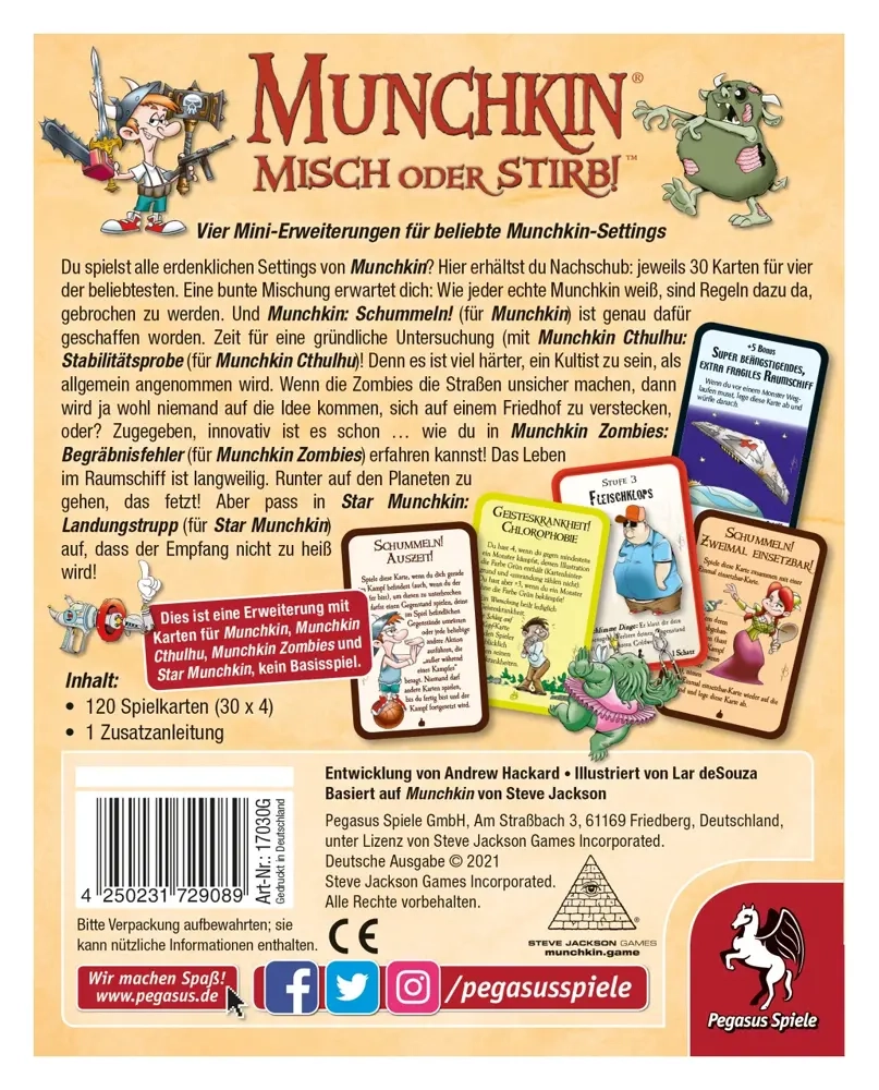 Munchkin Erweiterung - Misch oder stirb!