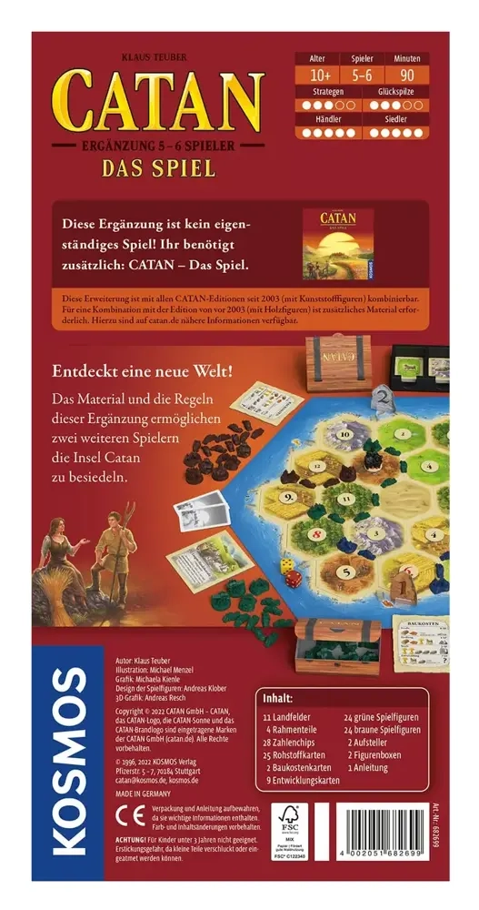 Catan - Ergänzung 5/6 Spieler 2022