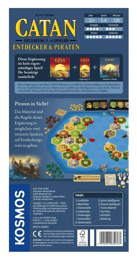 Catan - Entdecker & Piraten Ergänzung 5/6 Spieler 2022