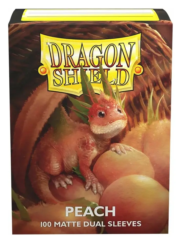 Dragon Shield Standard Matte Dual Sleeves - Peach Piip (100 Sleeves)