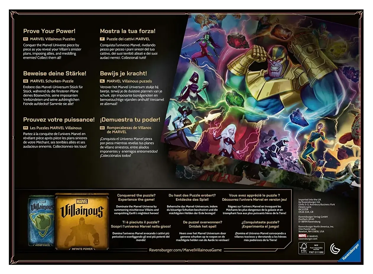 Marvel Villaineous Killmonger Puzzle