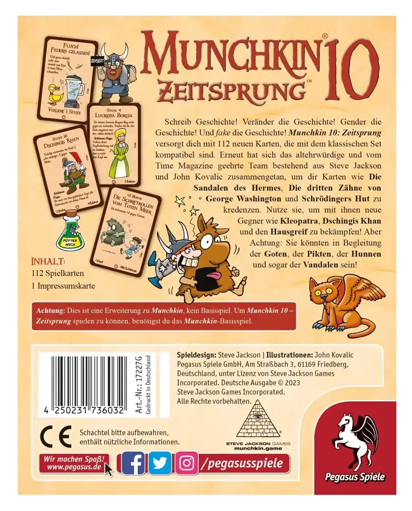 Munchkin 10: Zeitsprung - Erweiterung