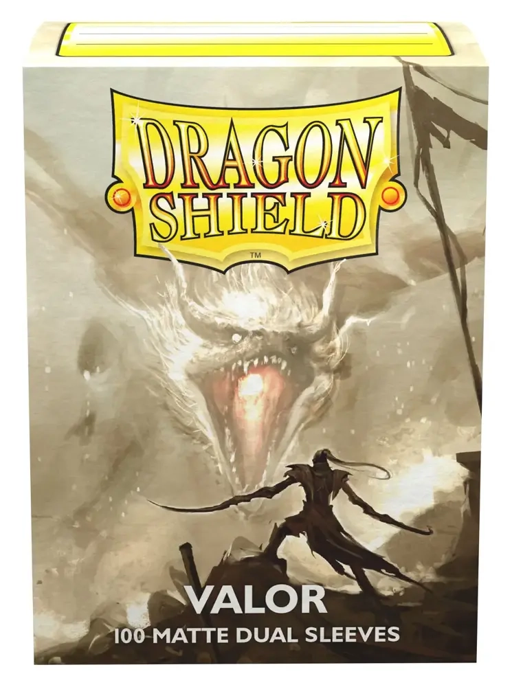 Dragon Shield Standard size Matte Dual Sleeves - Valor (100 Sleeves)