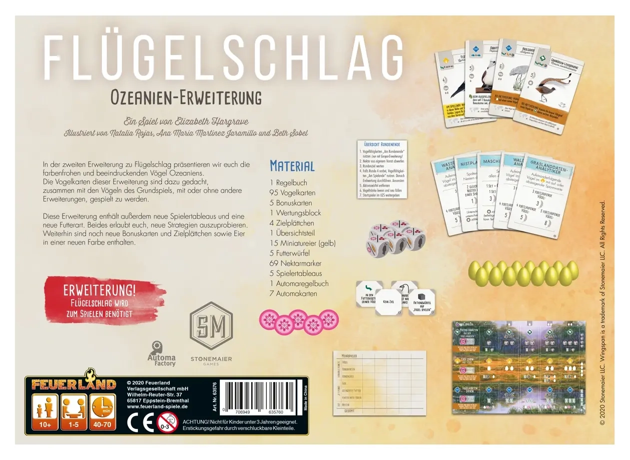 Flügelschlag Erweiterung - Ozeanien