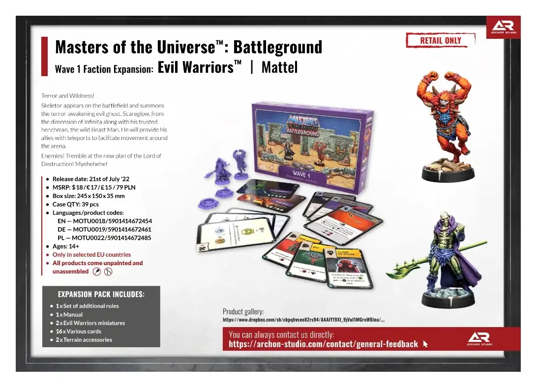 Masters of the Universe Battleground Wave 1 Evil Warriors Faction - DT