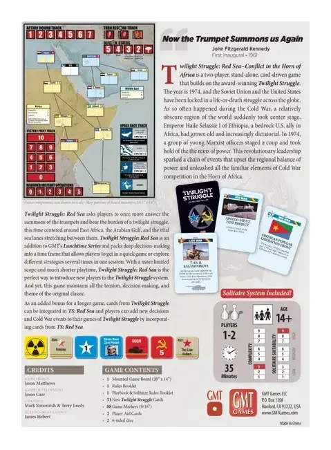 Twilight Struggle: Red Sea - Conflict in the Horn of Africa - EN