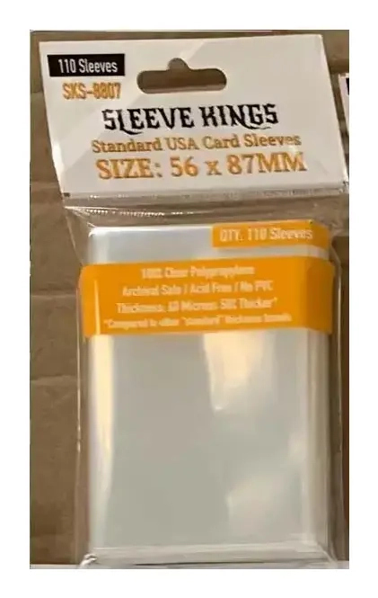 Sleeve Kings Standard USA Card Sleeves (56x87mm) 110 Pack 60 Microns