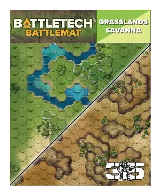 BattleTech Neoprene Battle Mat Grasslands Savannah