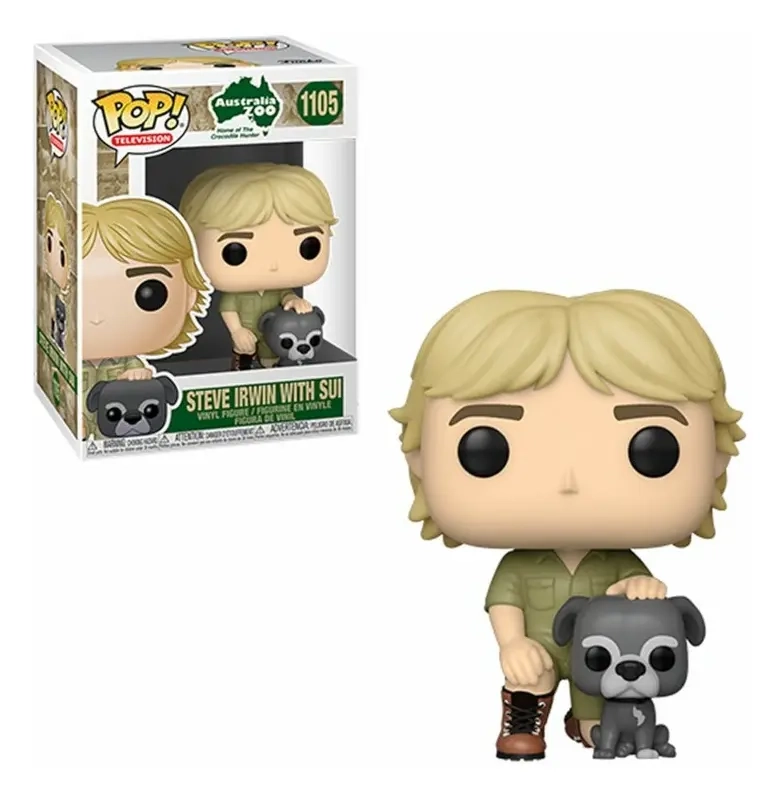 Funko POP! Crocodile Hunter - Steve Irwin w/Sui Vinyl Figure 10cm