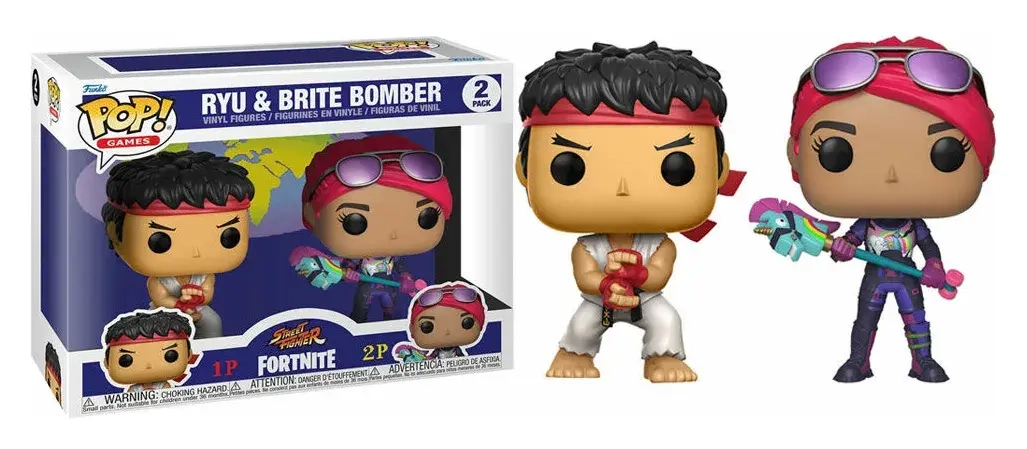 Funko POP! Fortnite - 2PK Ryu & Brite Bomber