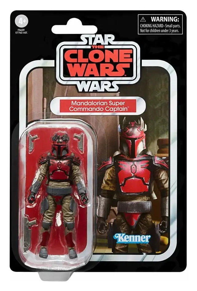 Star Wars: The Clone Wars Vintage Collection Actionfigur 2023 Mandalorian Super Commando Captain 10 cm