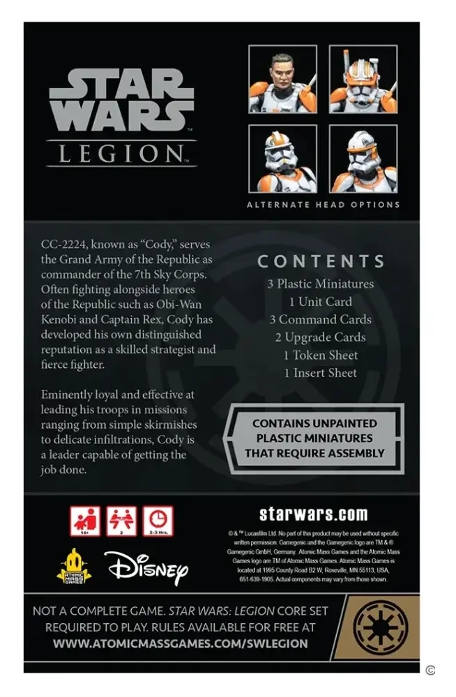 Star Wars: Legion – Klon-Commander Cody - DE