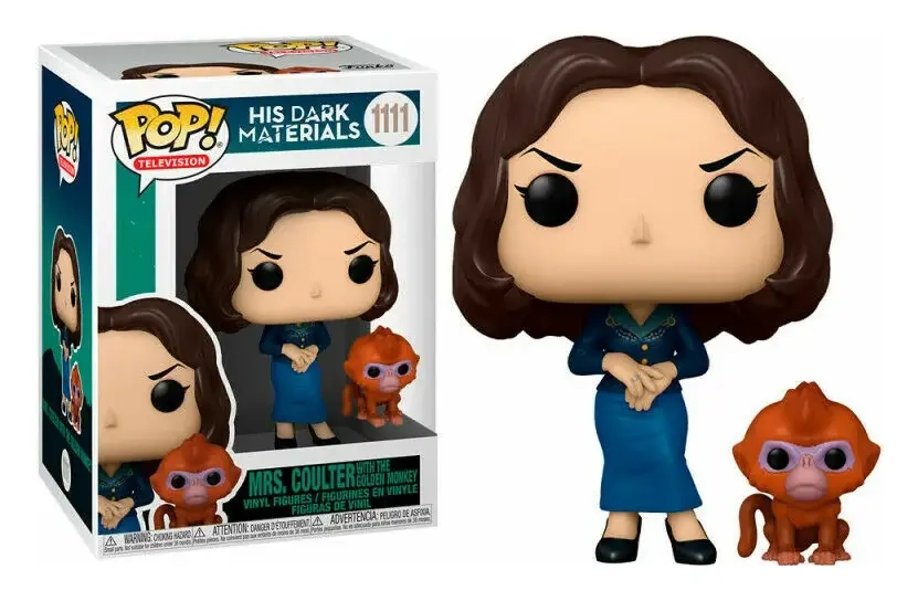 Funko POP! POP&Buddy: His Dark Materials - Mrs. Coulter w/ Ozymandias Vinyl Figure 10cm