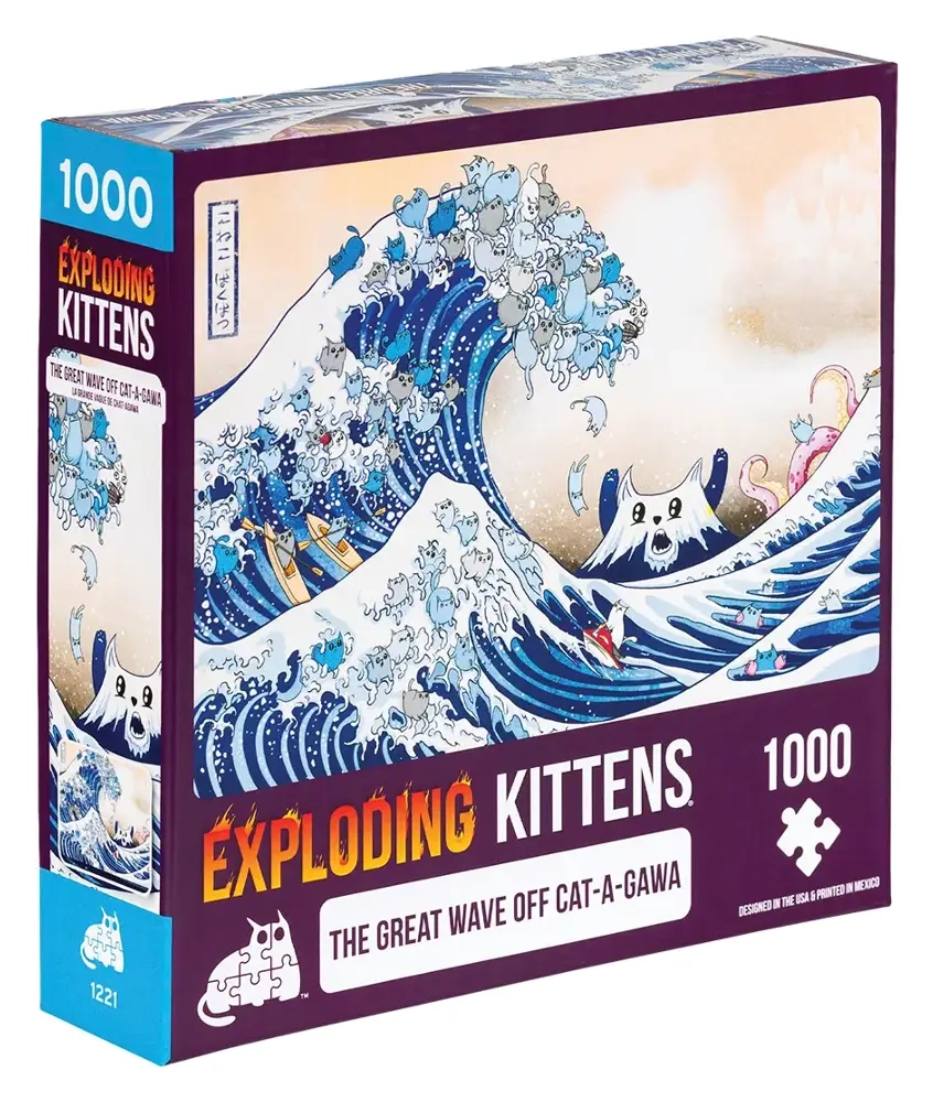 Exploding Kittens - The Great Wave of Cat-a-gawa - Puzzle